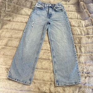 Wide leg jeans size 8 girls